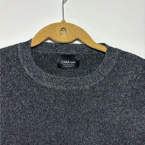 Zara knit top gray women’s size medium 137 - Picture 2 of 3